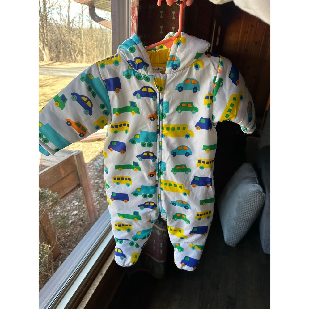 Marimekko‎ Infant Baby AUTOILLA Pram Bunting Car Snowsuit | SZ 62/ 3M